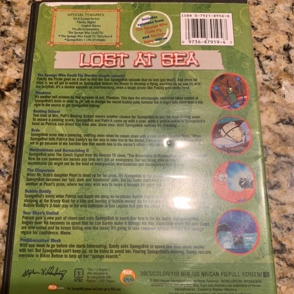SpongeBob SquarePants: Lost At Sea DVD - Picture 2 of 2